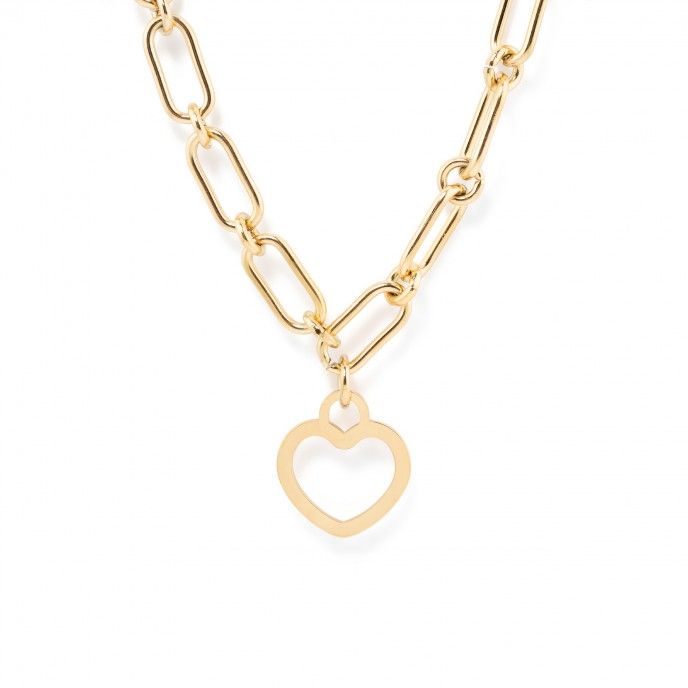 COLLAR DE ACERO CON CORAZN