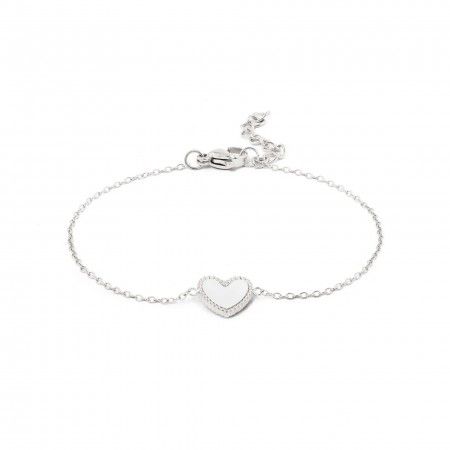 STEEL BRACELET WITH HEART