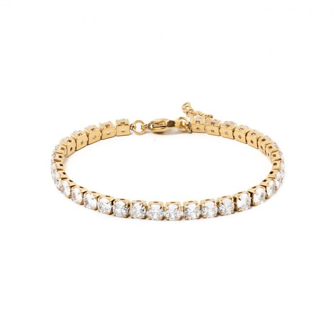 PULSERA BRILLANTE DE ACERO