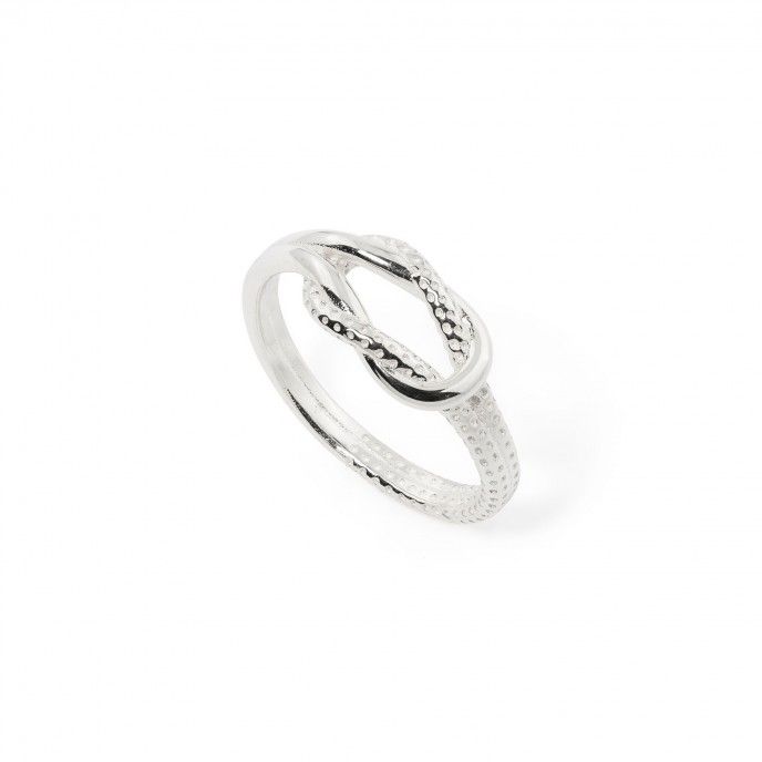 SILVER RING WITH KNOT