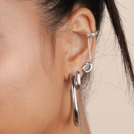 KNOT STEEL EARRINGS