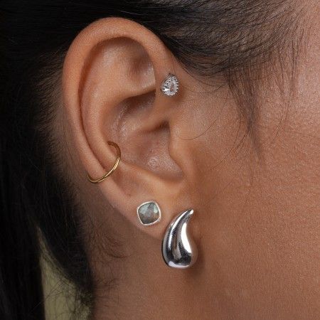 SILVER DROP EARRINGS