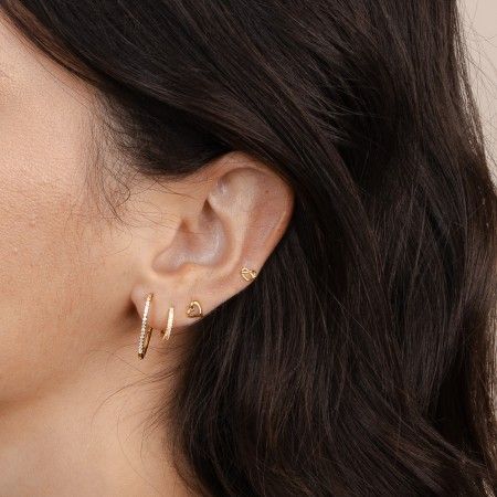 SILVER SHINY HOOPS