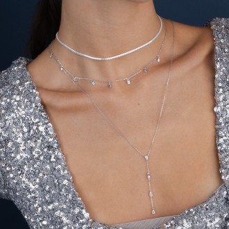 SILVER SNAKE CHOKER