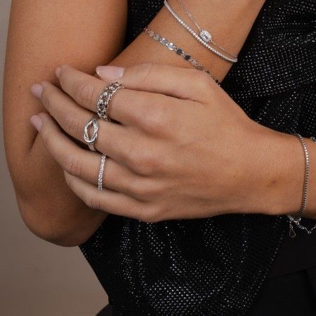 SILVER CHAIN RING