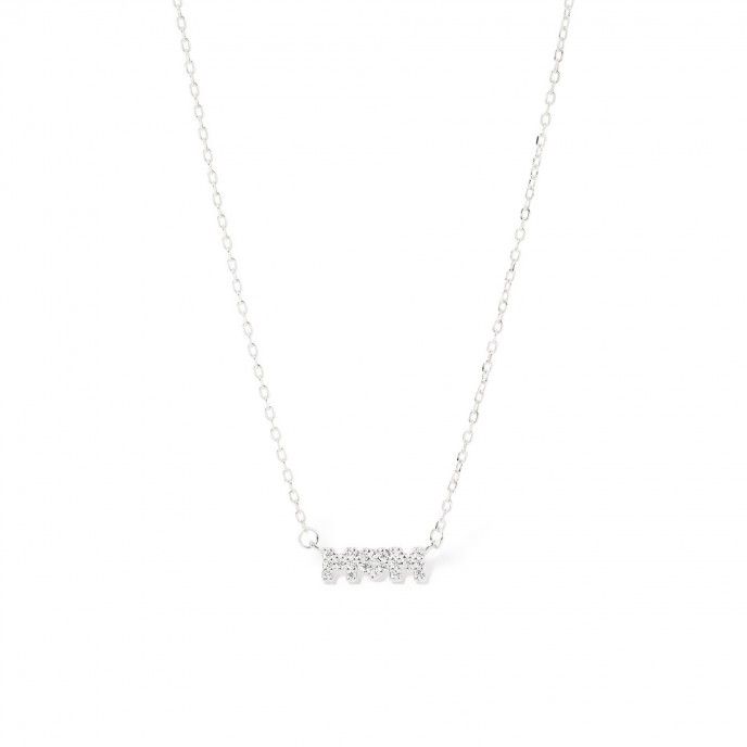 SILVER MOM NECKLACE