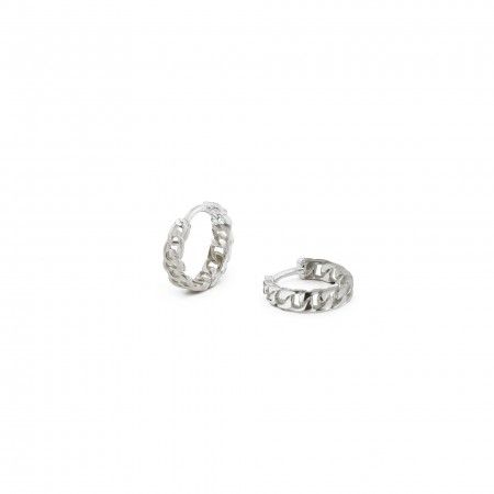 CHAIN SILVER HOOPS CHAIN SILVER HOOPS