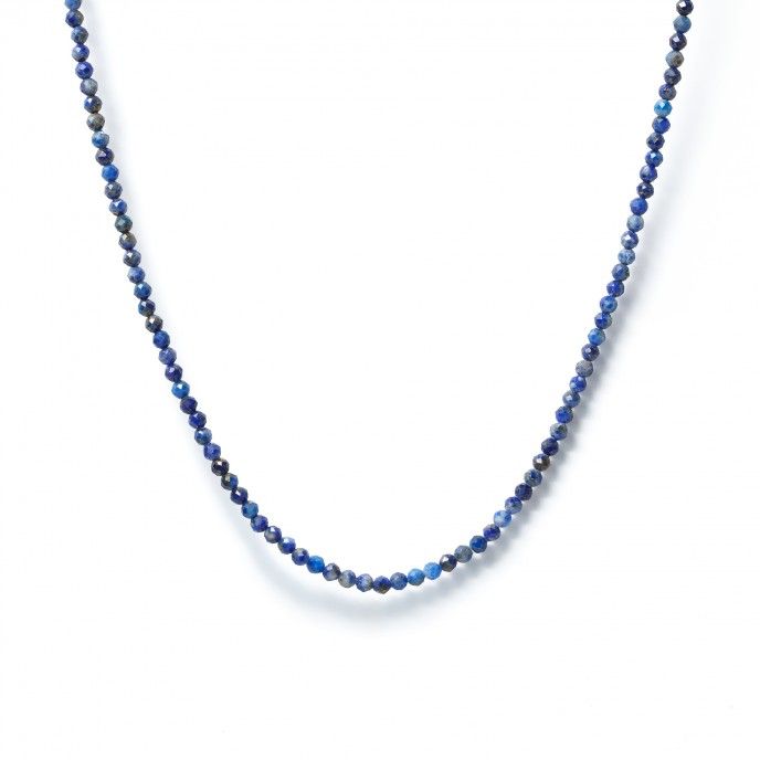SILVER NECKLACE WITH NATURAL STONES