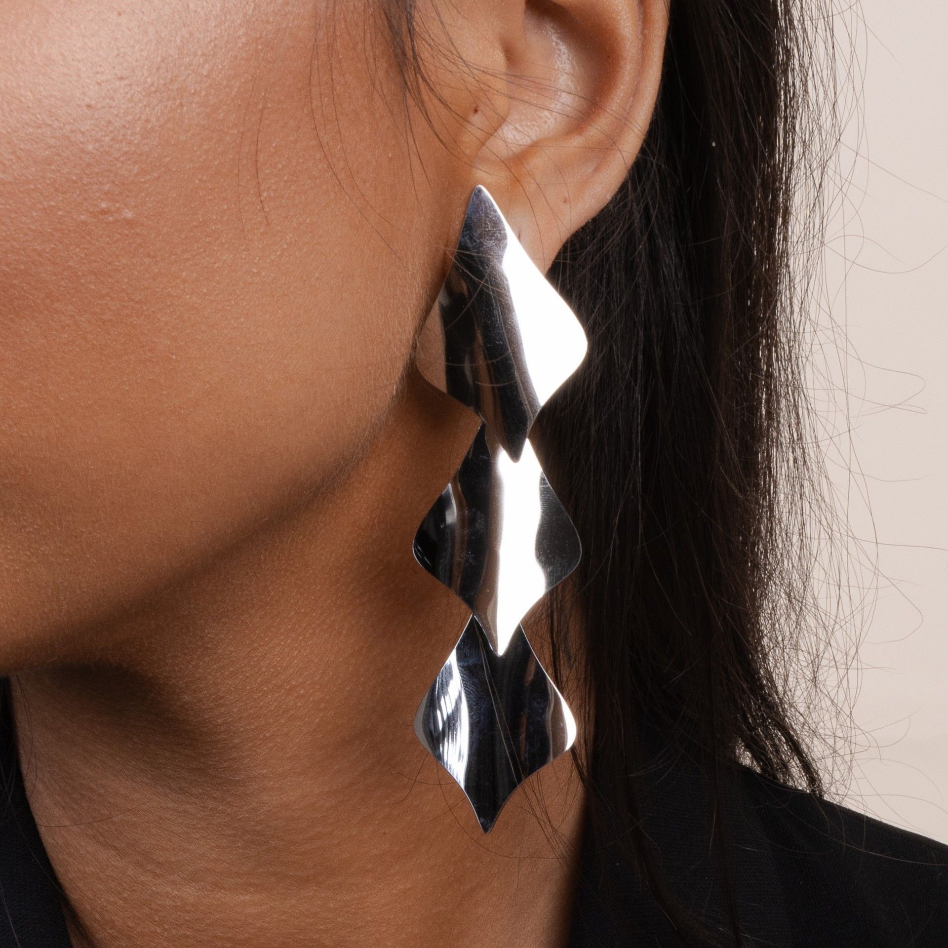 BRINCOS AÇO GEOMÉTRICOS