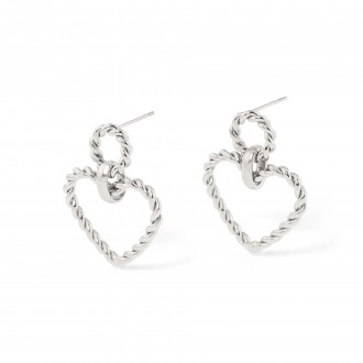 HEART STEEL EARRINGS