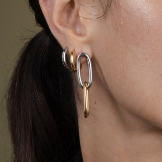 MIX STEEL EARRINGS
