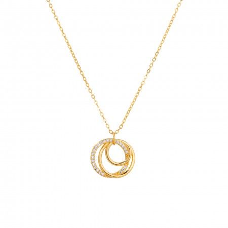 SILVER NECKLACE WITH WHEELS