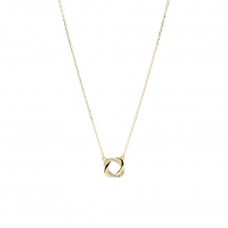 SILVER NECKLACE WITH CIRCLES