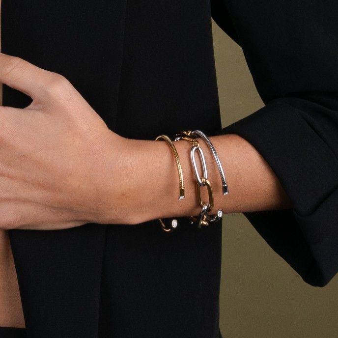 PULSERA DE ACERO SEMI RGIDA