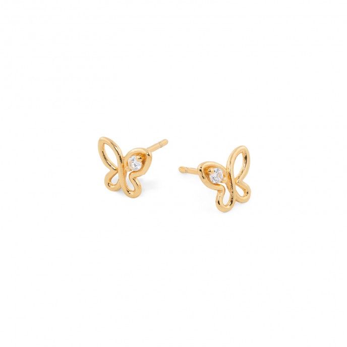 SILVER BUTTERFLY EARRINGS