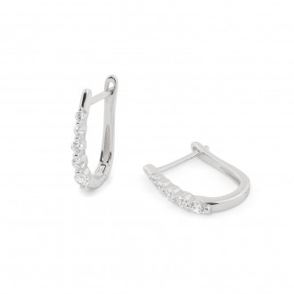 SILVER SHINY HOOPS