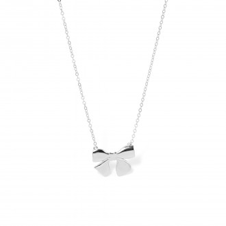 SILVER NECKLACE WITH TIE