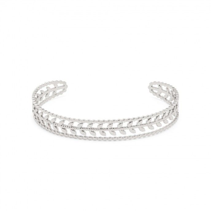 PULSERA HOJAS DE ACERO
