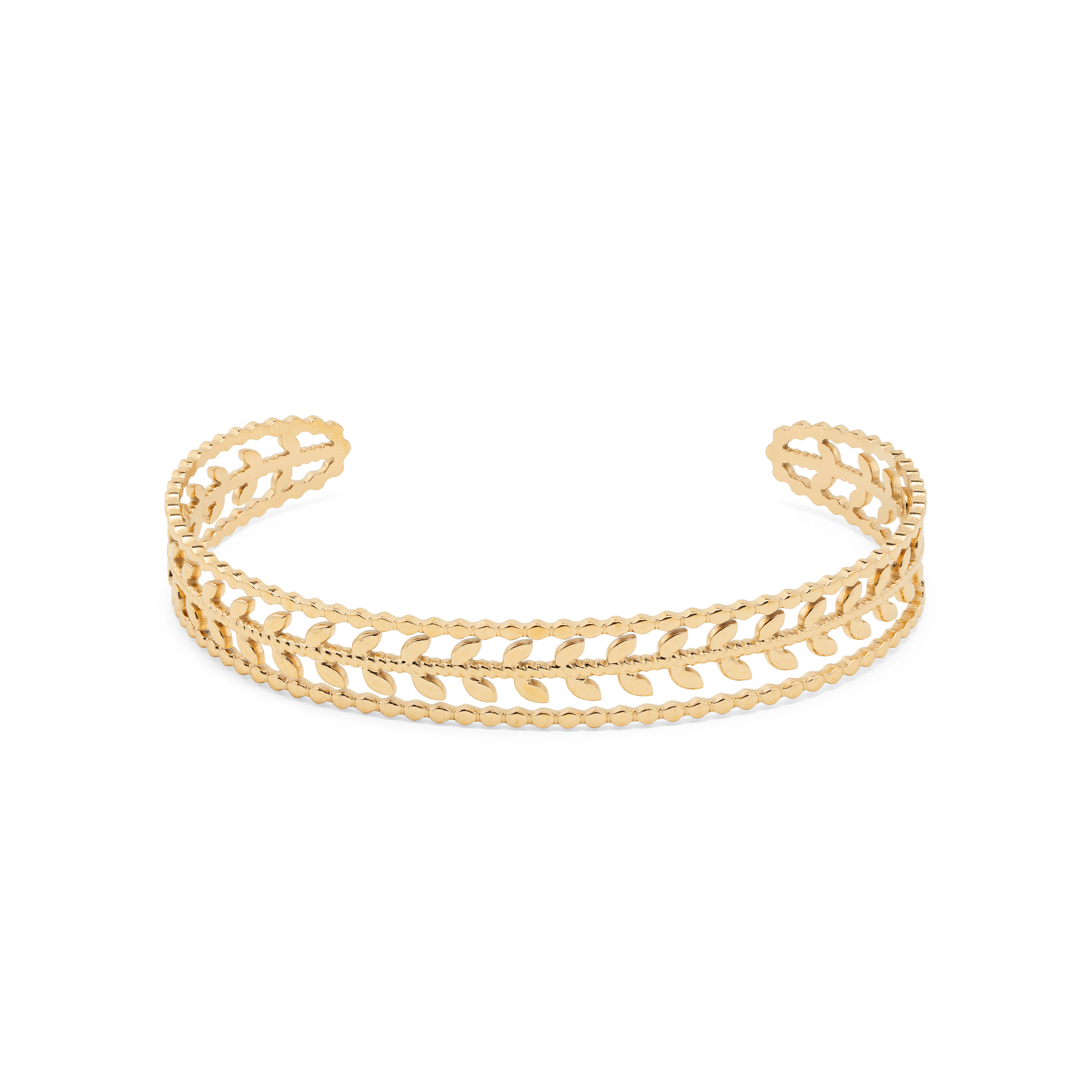 PULSEIRA AÇO FOLHAS