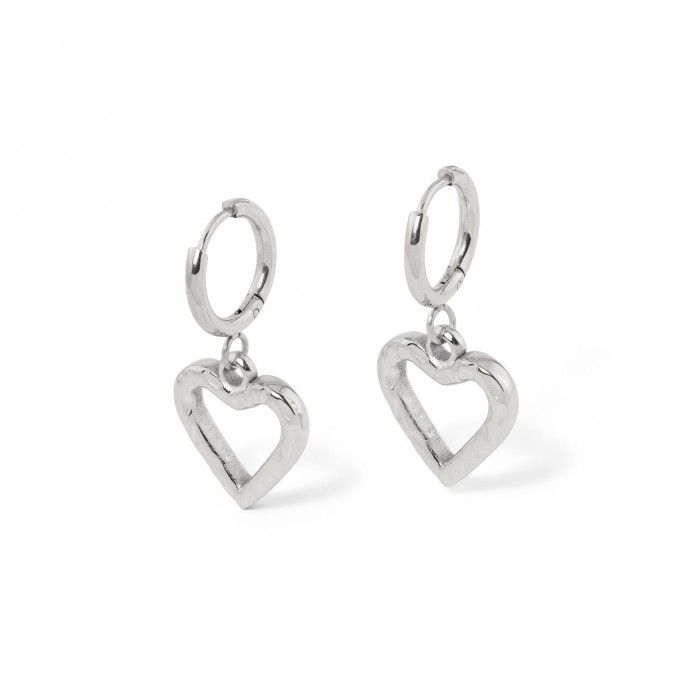 STEEL HOOPS WITH HEART