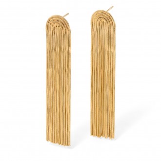 LONG STEEL EARRINGS