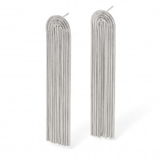 LONG STEEL EARRINGS
