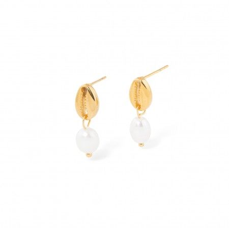 STEEL CONCH EARRINGS