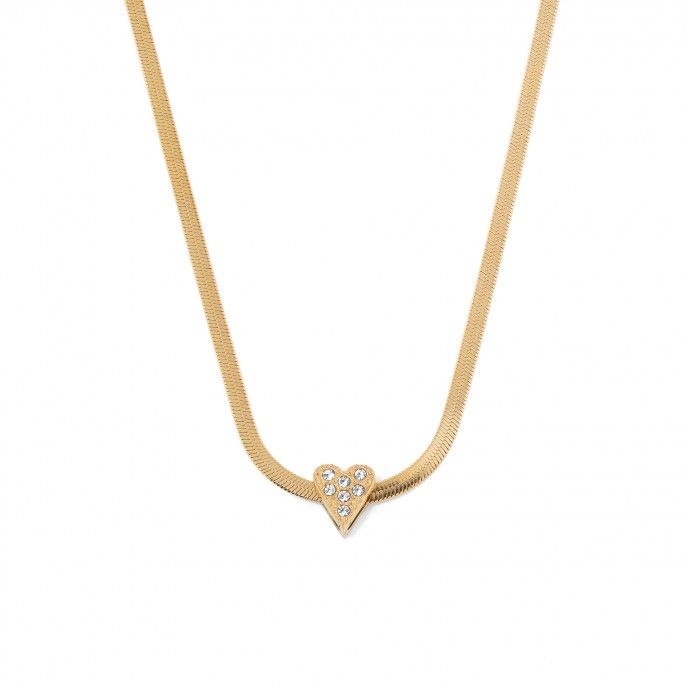 STEEL CHOKER WITH HEART