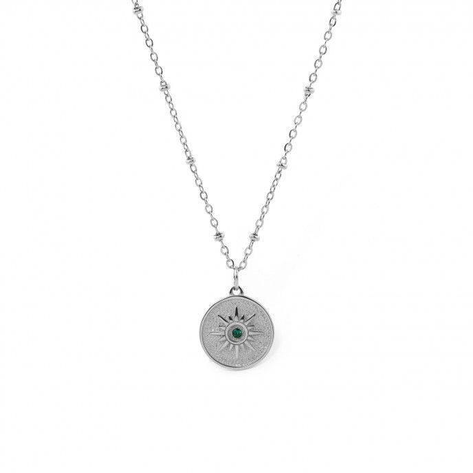 STEEL NECKLACE WITH SUN