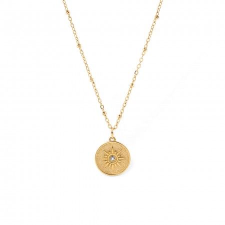 STEEL NECKLACE WITH SUN