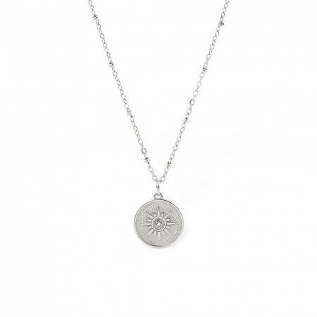STEEL NECKLACE WITH SUN