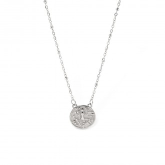STEEL COIN NECKLACE