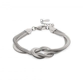 STEEL BRACELET WITH KNOT
