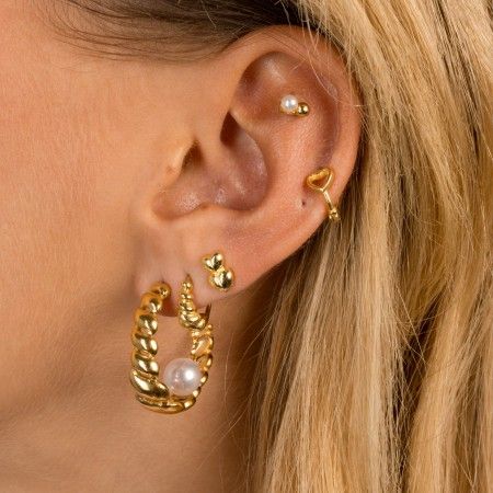 HEARTS SILVER EARRINGS