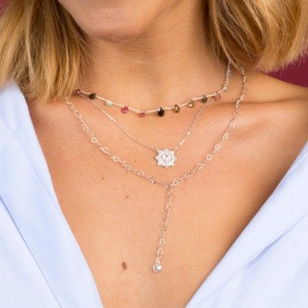 SILVER NECKLACE WITH HEART