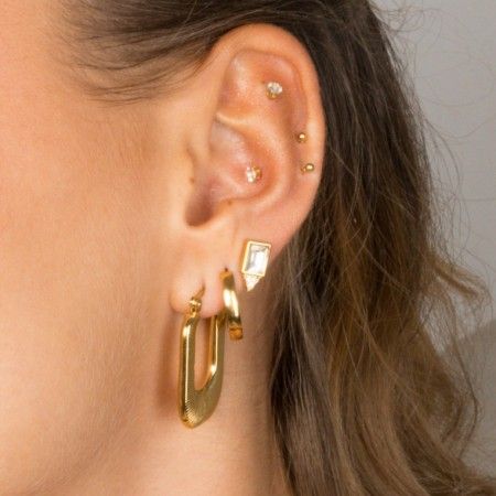 2MM BEAD STEEL EARRINGS 2MM BEAD STEEL EARRINGS