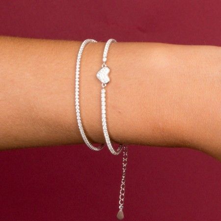BRACELET WITH SHINY HEART