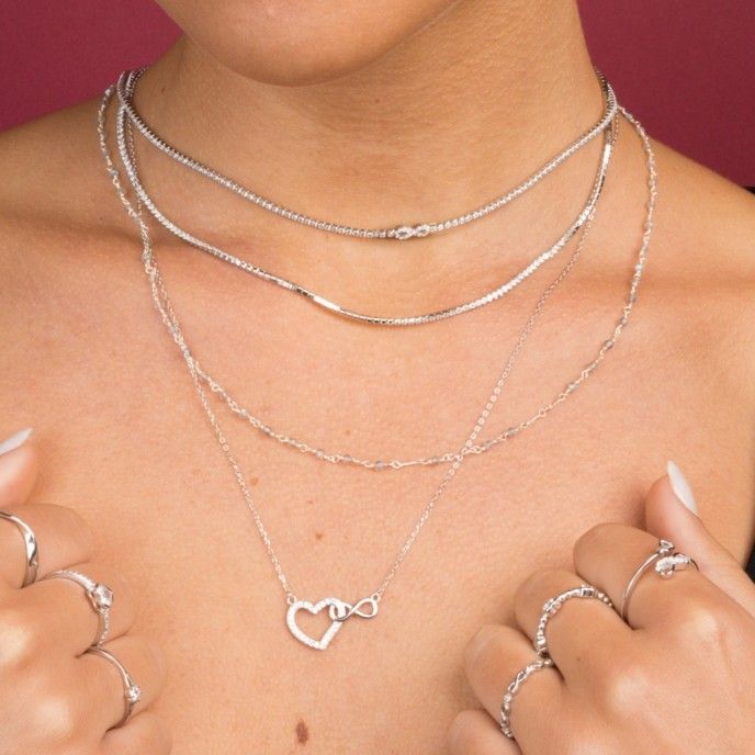 INFINITE SILVER NECKLACE