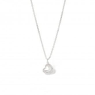 SILVER NECKLACE WITH HEART