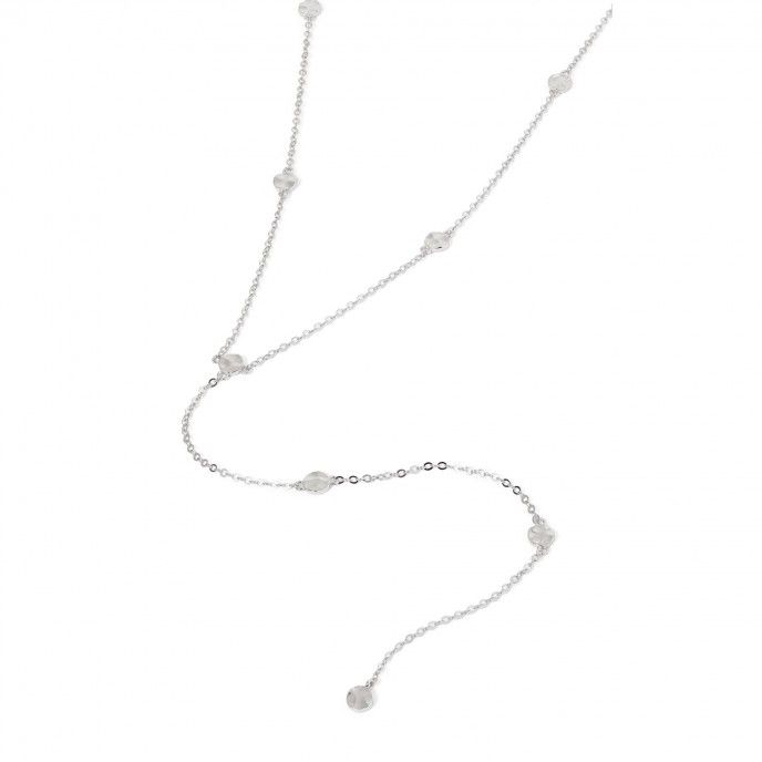 SILVER NECKLACE WITH PLATES