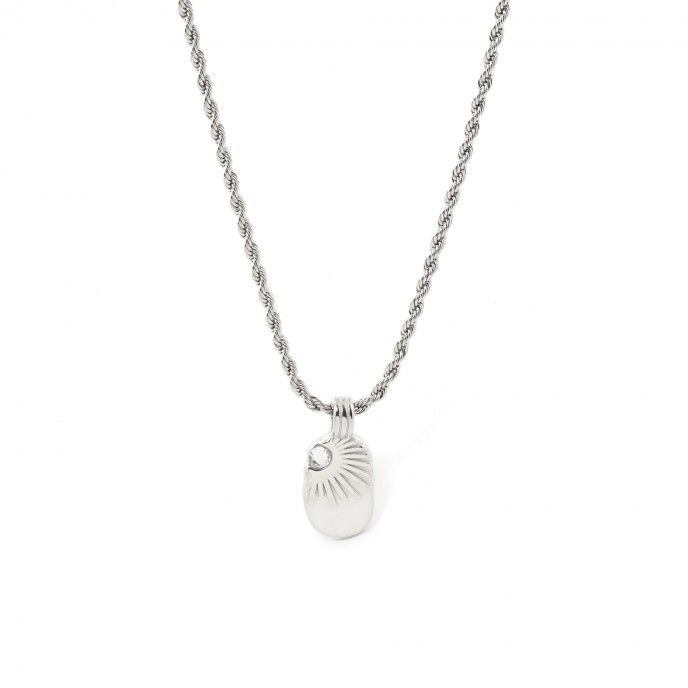 STEEL NECKLACE WITH SUN