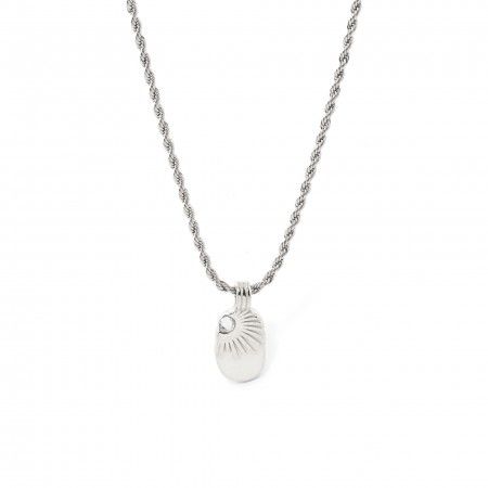 STEEL NECKLACE WITH SUN