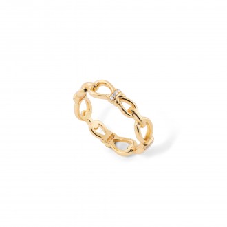 SILVER LINKS RING