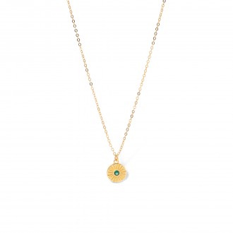 SLVER NECKLACE WITH CIRCLE