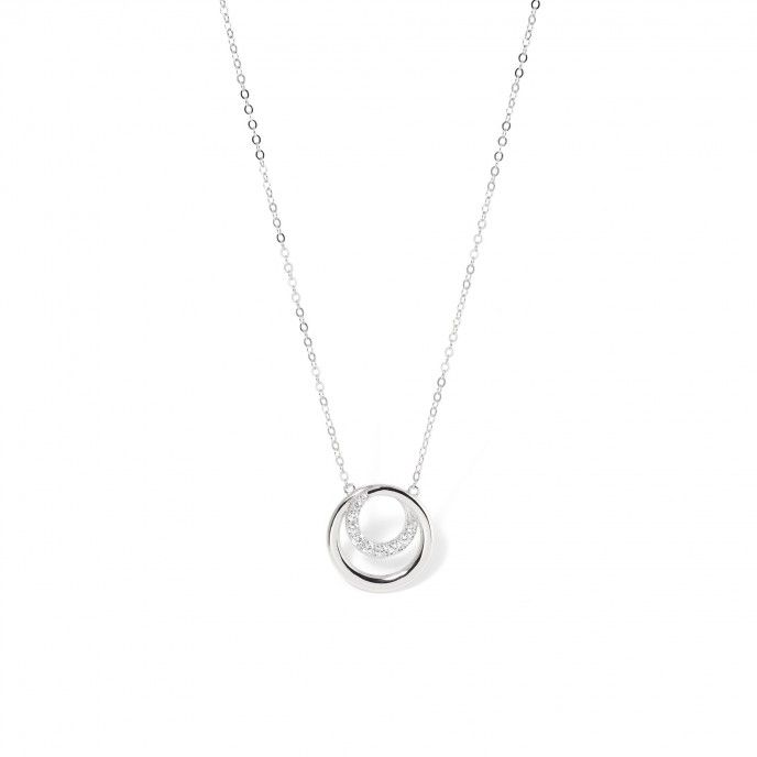 SLVER NECKLACE WITH CIRCLES