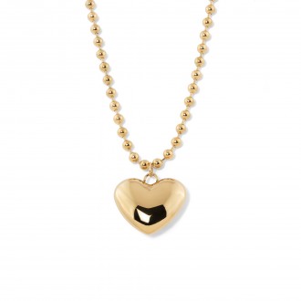 COLLAR DE ACERO CON CORAZ�N