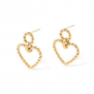 HEART STEEL EARRINGS