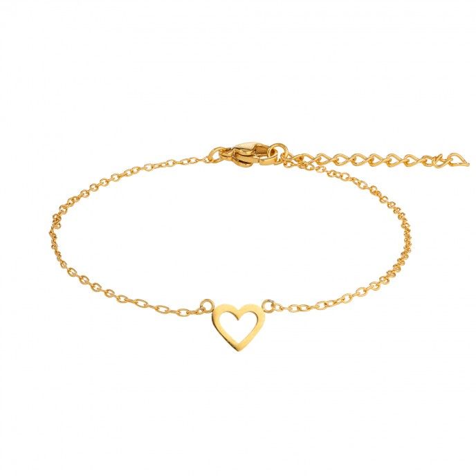 STEEL BRACELET WITH HEART
