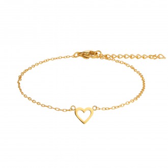 STEEL BRACELET WITH HEART
