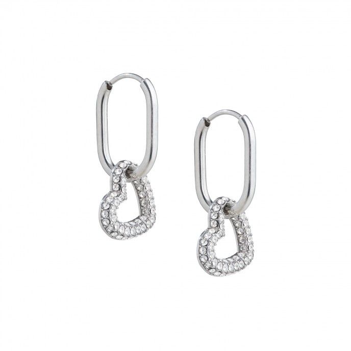 STEEL HOOPS WITH HEART